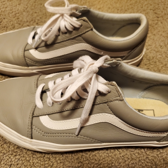 Vans Gray Leather Sneakers - Picture 2 of 4